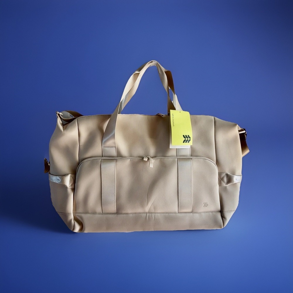 All In Motion Faux Neoprene Weekender Duffel Bag - Cream